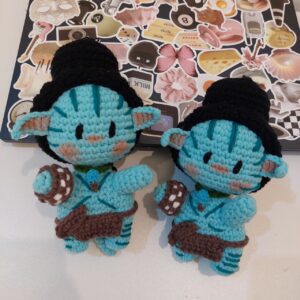 gantungan kunci aonung avatar | aonung avatar crochet | keychain aonung avatar